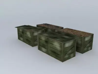 weapon boxes Free 3D model