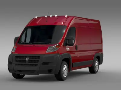 Ram Promaster Cargo 1500 HR 136WB 2015 3D model