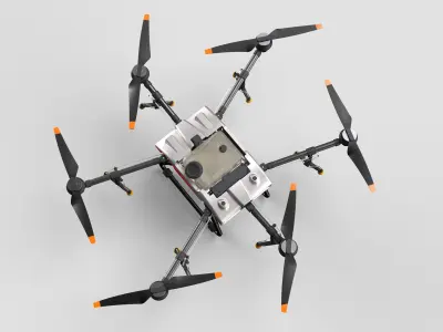 Agricultural drone 3D model
