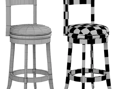 Boraam Palmetto Bar chair Free 3D model