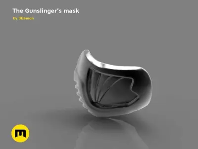 The Gunslingers mask 3D model