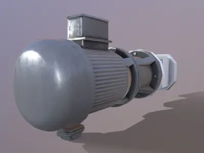 Pump 3D Model Low-poly 3D model