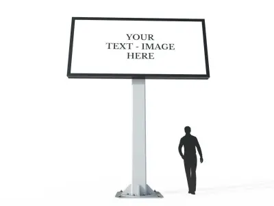 Billboard M1 Low-poly 3D model