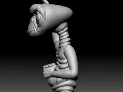 Alien Statue - 090 3D print model