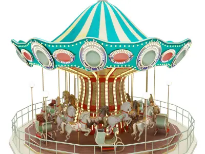 Carousel 3D print model