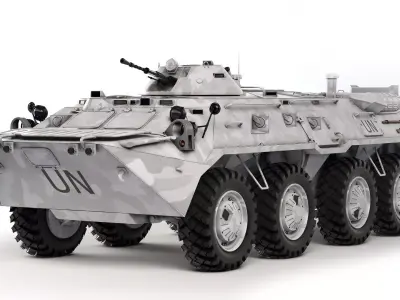 BTR 80 1985 3D model