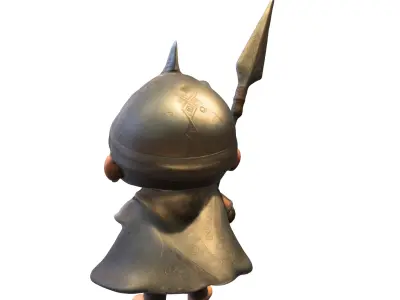 Child Warrior Model Low-poly 3D model