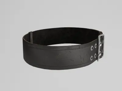 military belt Low-poly 3D model