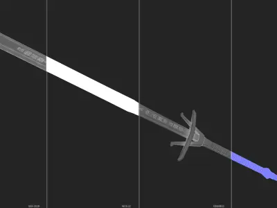 Sword - Dark Fantasy Low-poly 3D model