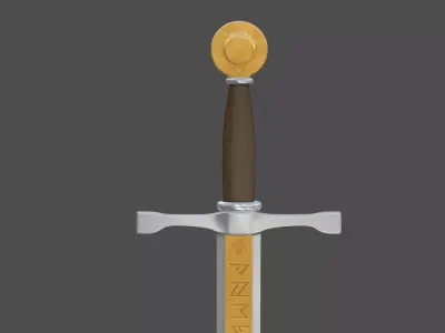 Excalibur sword 3D model