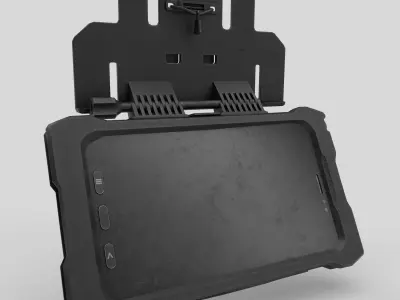 Tactical Tablet MOLLE BasePlate Low-poly 3D model