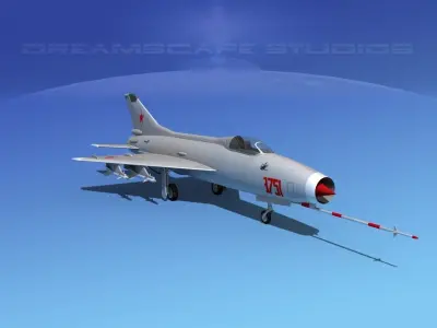MIG-21 Fishbed V01 3D model
