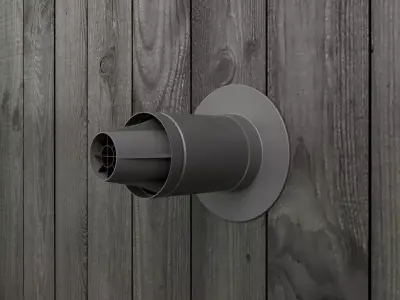 coaxial chimney for combi boiler Free 3D model