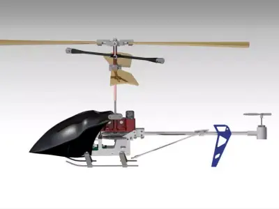 RC helicopter 3D model