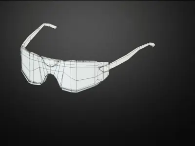 Bolle cobra glasses Low-poly 3D model