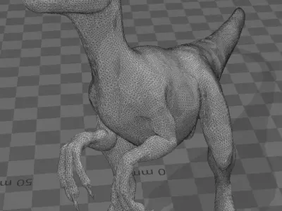 Velociraptor dinosaur 3D print model