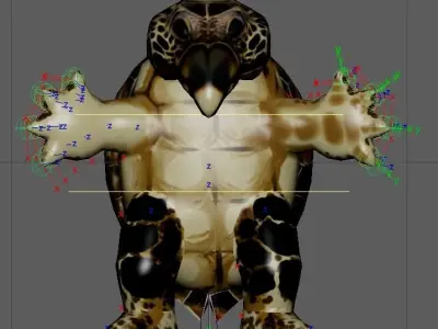 Turtle Nightmare Fuel Free low-poly 3D model