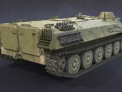 MT-LB Version 2 Low-poly 3D model