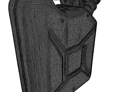 Weathered Military Fuel Jerry Can 3D model