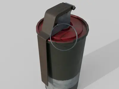 Grenade M18 Smoke Low-poly 3D model