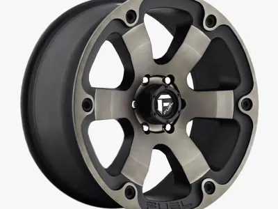Fuel Beast Wheel Black With Dark Tint Face F150 Raptor 3D model