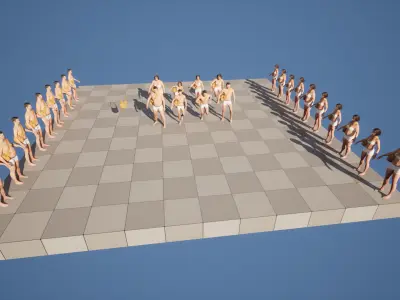 Shoulder Bag 126 - All MH Bodies and UE5 Skeletons - Rigged Low-poly 3D model