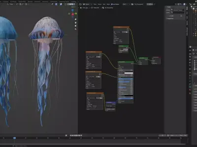 Jellyfish Chrysaora Free 3D model