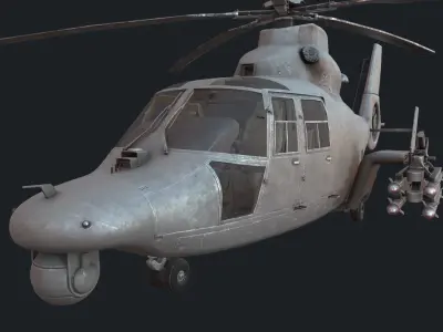 Harbin Z-9 Low-poly 3D model