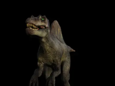 Spinosaurus Rigged  Low-poly 3D model