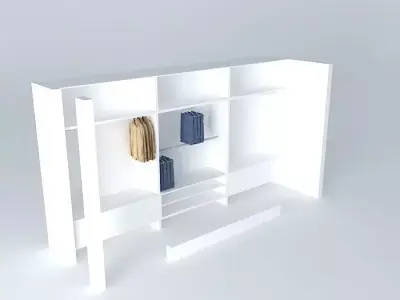 cabinet closet wardrobe wardrobe Free 3D model