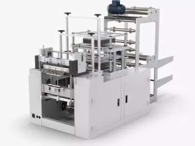 Fully Automatic Disposable Glove Medical Film Machine 3D model