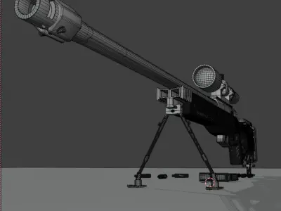 AWM Sniper 3D model