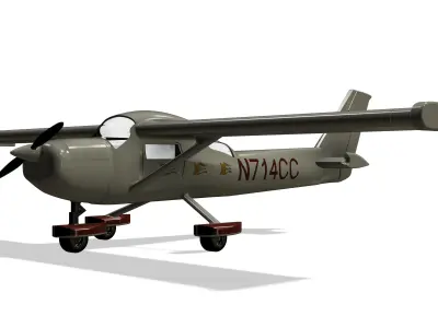 Cessna 150 M 3D Printable desktop Plane 3D print model