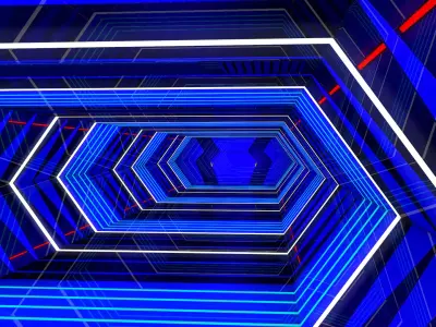 Sci Fi Corridor Futuristic 3D model get