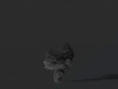 Smoke Explosion Animation 3D model
