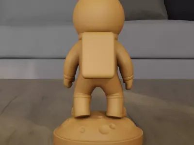 Minimalist Astronaut Statue 3D Printable STL File 3D print model