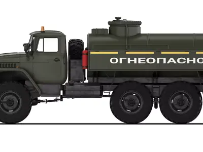 Ural 4320 ATZ-5 1998 3D model
