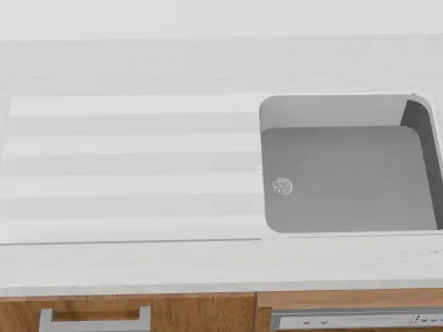 Corner Kitchen Unit - Functional and Modern Design Free 3D model