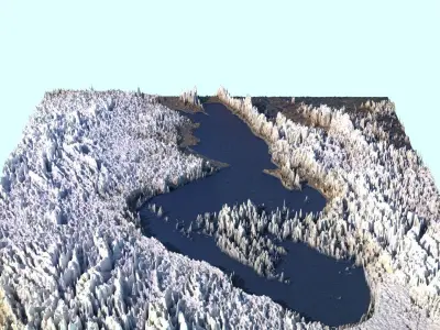 Sevan Lake 3D model
