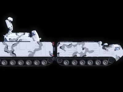 SA-15 Tor-M2DT Low-poly 3D model