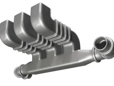 Classic Air Duct Low-poly 3D model