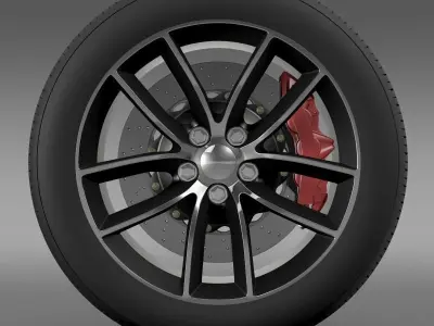 Dodge Challenger 392 wheel 2015 3D model