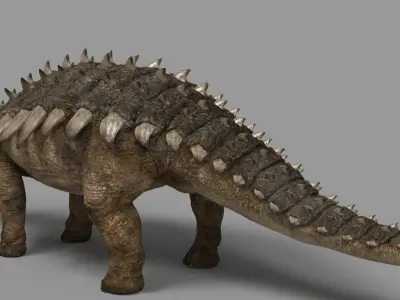 Ankylosaurus dinosaur Low-poly 3D model