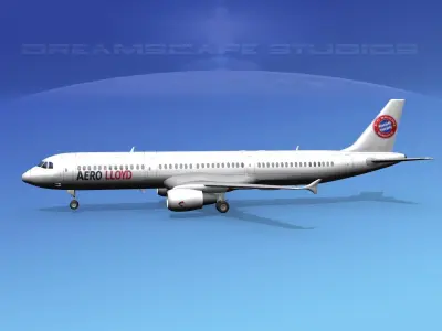 Airbus A321 Aero Loydd 3D model