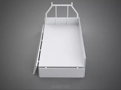 FLAT BED DECK DROP SIDE LOAD BODY GATE DOOR PICKUP TRUCK CAR BOX 3D model
