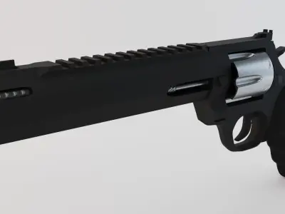 Taurus Raging Hunter Magnum Low-poly 3D model