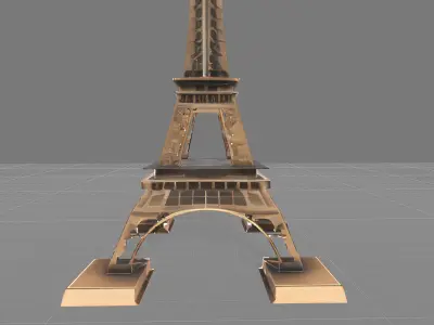 An Eiffel Tower 3d model 3D model