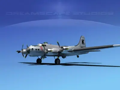 Boeing B-17G Flying Fortress  HP V05 3D model