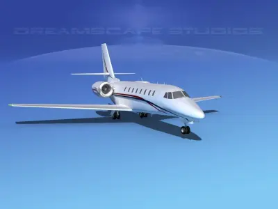 Cessna 680 Citation Sovereign V09 3D model