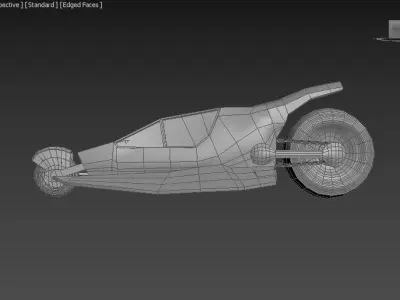 Emperor Battle for Dune Sand Bike Low-poly 3D model
